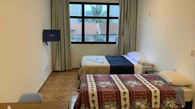 Suíte espaçosa na * Vila Olímpia * Localização 10 - A62
