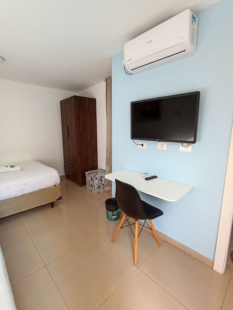 Suíte Vila Olímpia AR/C *Melhor Localização* - A23